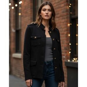 Denim & Supply Ralph Lauren Jacket Women's Size Large Black Long Sleeve